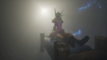 Animated Human Night_Elf World_of_Warcraft Ysera // 854x480 // 7.5MB // gif