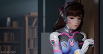3D APHY3D Animated Blender D.Va Overwatch Sound mery // 1370x720, 30.5s // 2.7MB // mp4