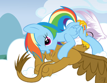 Gilda My_Little_Pony_Friendship_Is_Magic Rainbow_Dash // 1280x996 // 347.7KB // png
