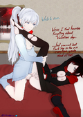 Necromalock RWBY Ruby_Rose Weiss_schnee // 816x1156 // 523.8KB // jpg