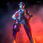 3D Blender Overwatch Widowmaker audiodude // 3840x3840 // 2.7MB // jpg