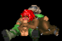 Animated Doom Doomguy Imp pixel // 272x180 // 43.6KB // gif