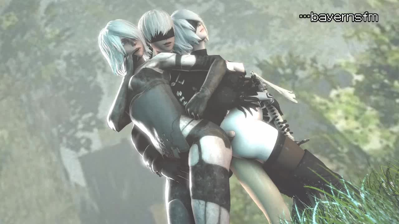 3D Android_2B Android_9S Android_A2 Animated Nier_Automata Source_Filmmaker bayernsfm // 1280x720 // 1.5MB // webm