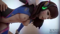 3D Animated Blender D.Va Overwatch Xordel // 1280x720 // 2.6MB // webm