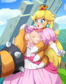 ObakeArt Princess_Peach Super_Mario_Bros // 1172x1500 // 1.3MB // png