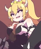 Animated Bowser_Peach Bowsette Peachette Princess_Peach Super_Mario_Bros // 772x920 // 2.5MB // webm