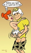 2009 BAD_GUY_(artist) Bamm-Bamm_Rubble The_Flintstones Wilma_Flintstone // 500x843 // 58.2KB // jpg