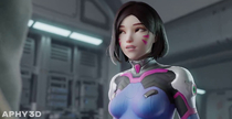 3D APHY3D Animated Blender D.Va Overwatch Sound // 1400x720, 28.5s // 2.7MB // mp4