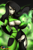 Disney_(series) Kim_Possible_(Series) Patreon Shego rainbowscreen // 1267x1920 // 1.6MB // png