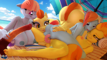 3D Hooves-art My_Little_Pony_Friendship_Is_Magic Rainbow_Dash Spitfire Stormy_Flare // 3840x2160 // 529.4KB // jpg