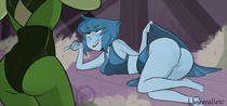 Lapis_Lazuli Peridot Steven_Universe blushmallet // 1000x469 // 291.3KB // png