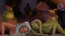 Ahsoka_Tano Bib_Fortuna Boba_Fett Hera_Syndulla Jabba_the_Hutt Star_Wars Togruta Twi'lek salacious_crumb // 2560x1440 // 5.5MB // png