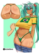 Brazilian_Miku Hatsune_Miku Soora Vocaloid // 2600x3500 // 872.3KB // jpg