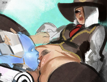 Ashe_(Overwatch) Echo Overwatch // 1280x985 // 401.4KB // png