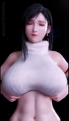 3D Animated Blender Final_Fantasy_VII_Remake Pantsushi Sound Tifa_Lockhart // 720x1260, 12.3s // 1.2MB // mp4