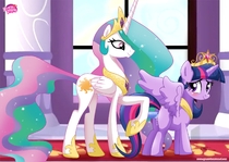 My_Little_Pony_Friendship_Is_Magic Princess_Celestia Twilight_Sparkle // 1837x1300 // 412.0KB // jpg