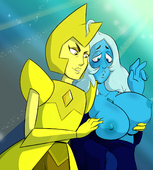Blue_Diamond Davidsanchan Steven_Universe Yellow_Diamond_(Steven_Universe) // 1200x1332 // 661.6KB // png