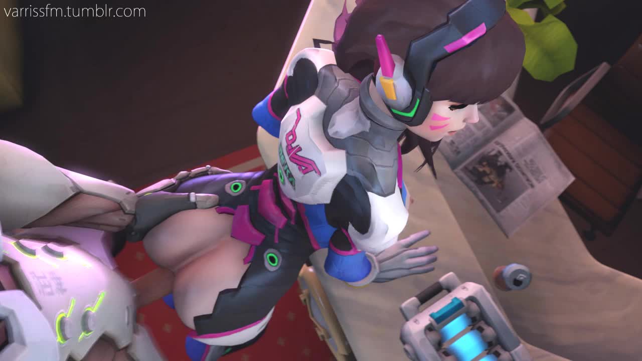 3D Animated D.Va Overwatch Source_Filmmaker Varris // 1280x720 // 1.2MB // webm