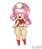 Greyimpaction Super_Mario_Bros Toadette // 1081x1248 // 414.4KB // png