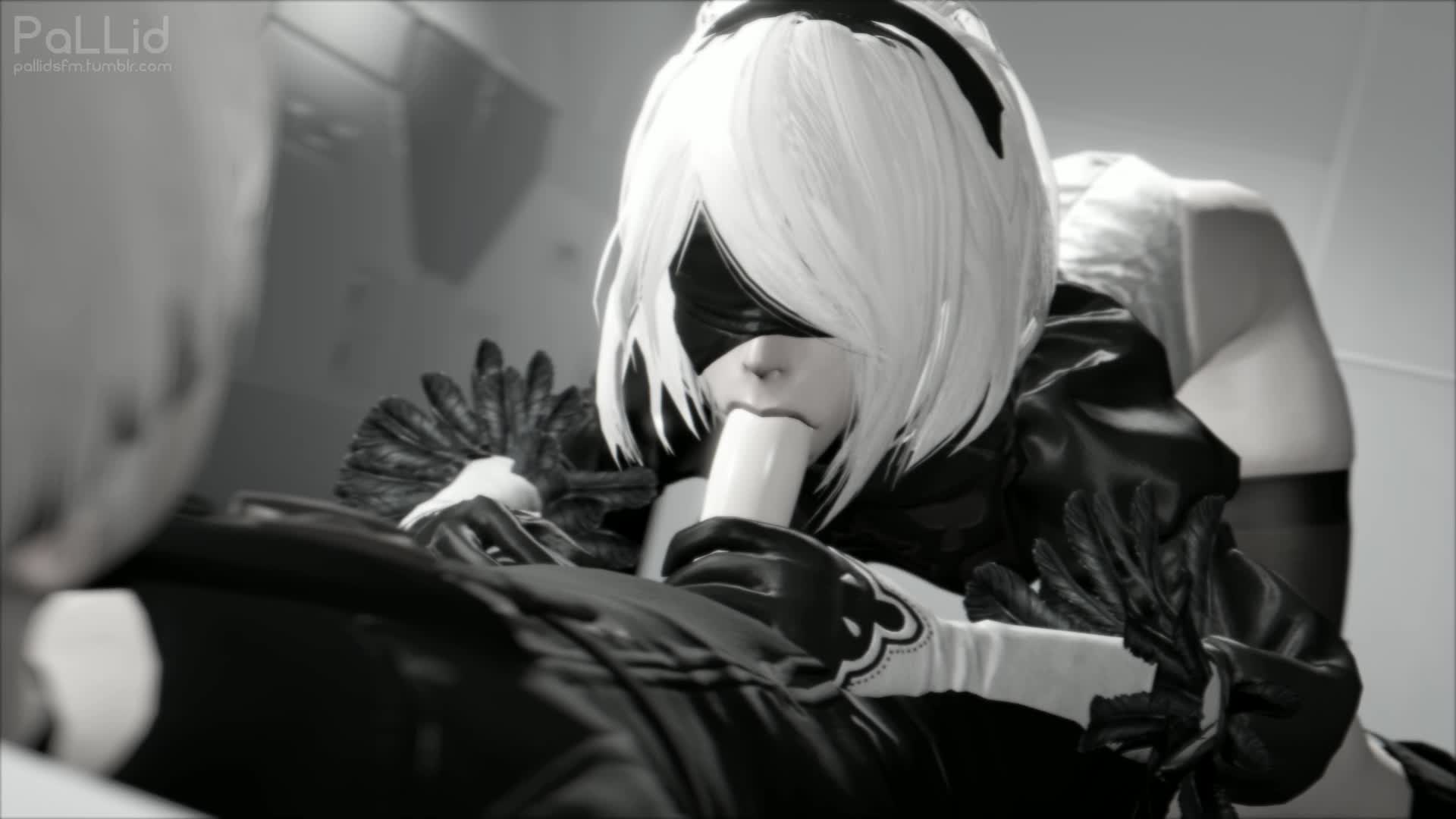 3D Android_2B Android_9S Animated Nier_Automata Source_Filmmaker pallidsfm // 1920x1080 // 1.1MB // webm