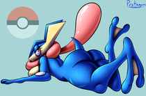 Greninja_(Pokémon) Pokemon protagon // 3200x2105 // 2.0MB // png