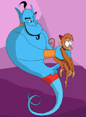 Abu Aladdin Disney_(series) Genie_(Aladdin) // 440x600 // 43.2KB // jpg