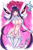 Cosplay Kill_la_Kill Panty_and_Stocking_with_Garterbelt Satsuki_Kiryuin Stocking X-teal2 // 1000x1500 // 471.3KB // jpg