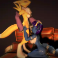 3D Animated Crossover Digimon Krystal Renamon Star_Fox // 600x338 // 176.6KB // webm