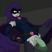 Animated DC_Comics Raven Teen_Titans tentacle-muffins // 1250x1250 // 2.7MB // gif