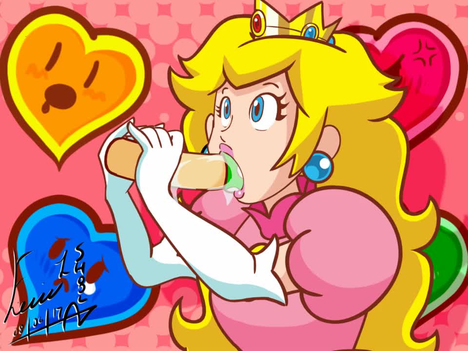 Animated Princess_Peach Shool Super_Mario_Bros // 960x720 // 1.1MB // webm