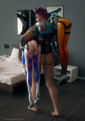 3D D.Va Overwatch Tracer VG_Erotica Zarya // 1860x2631 // 1.6MB // jpg