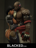 Doomfist Overwatch Pharah pharahbestgirl // 906x1200 // 227.2KB // jpg