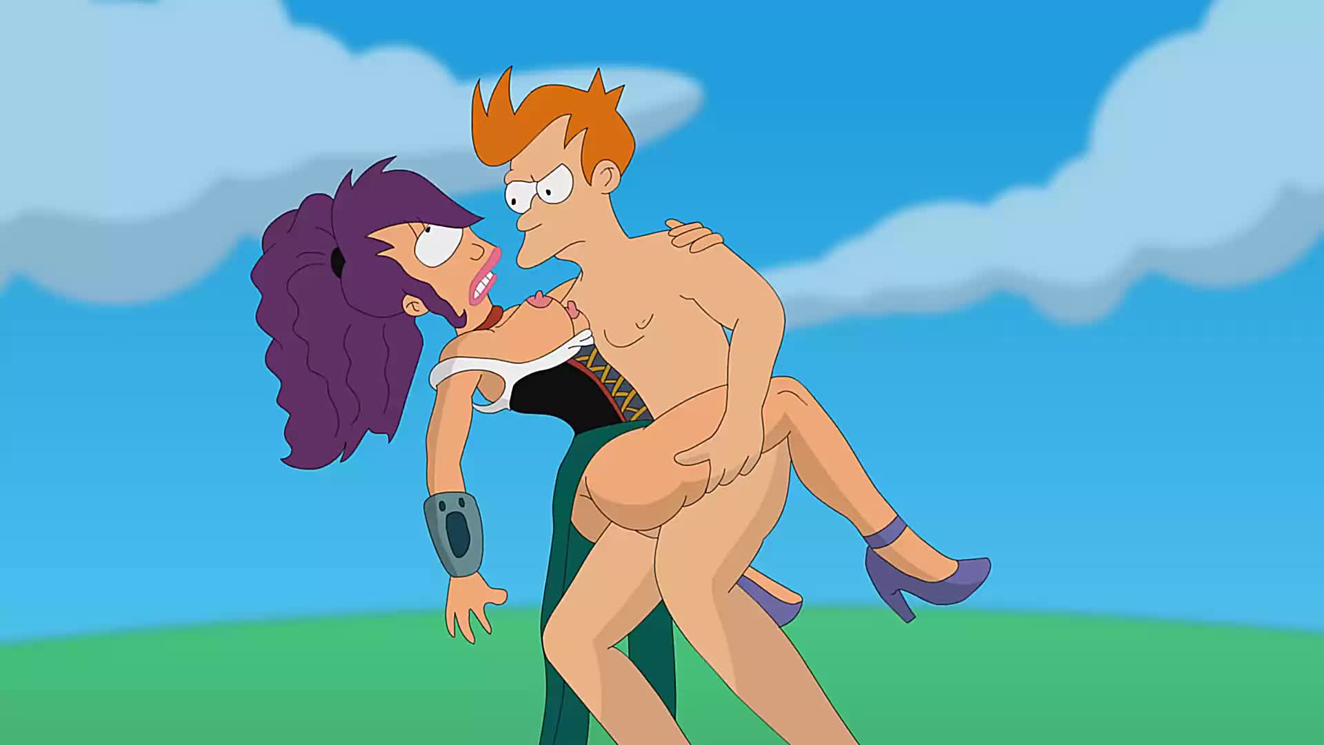 Animated Futurama Philip_J._Fry Turanga_Leela // 1920x1080 // 104.6KB // webm