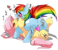 Fluttershy My_Little_Pony_Friendship_Is_Magic Rainbow_Dash // 1280x1109 // 222.4KB // png