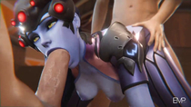 3D Animated Blender Overwatch Widowmaker empathetic-one // 1280x720, 20s // 3.1MB // mp4