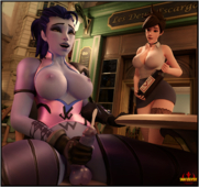 3D Blender Overwatch SnafuSevSix Tracer Widowmaker // 2314x2179 // 6.4MB // png