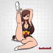 Animated Chun-Li Street_Fighter scruffmuhgruff // 1024x1024 // 6.7MB // gif