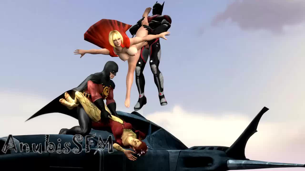 3D Animated Batman_(Series) DC_Comics Poison_Ivy Power_Girl Robin anubissfm // 1280x720 // 776.2KB // webm