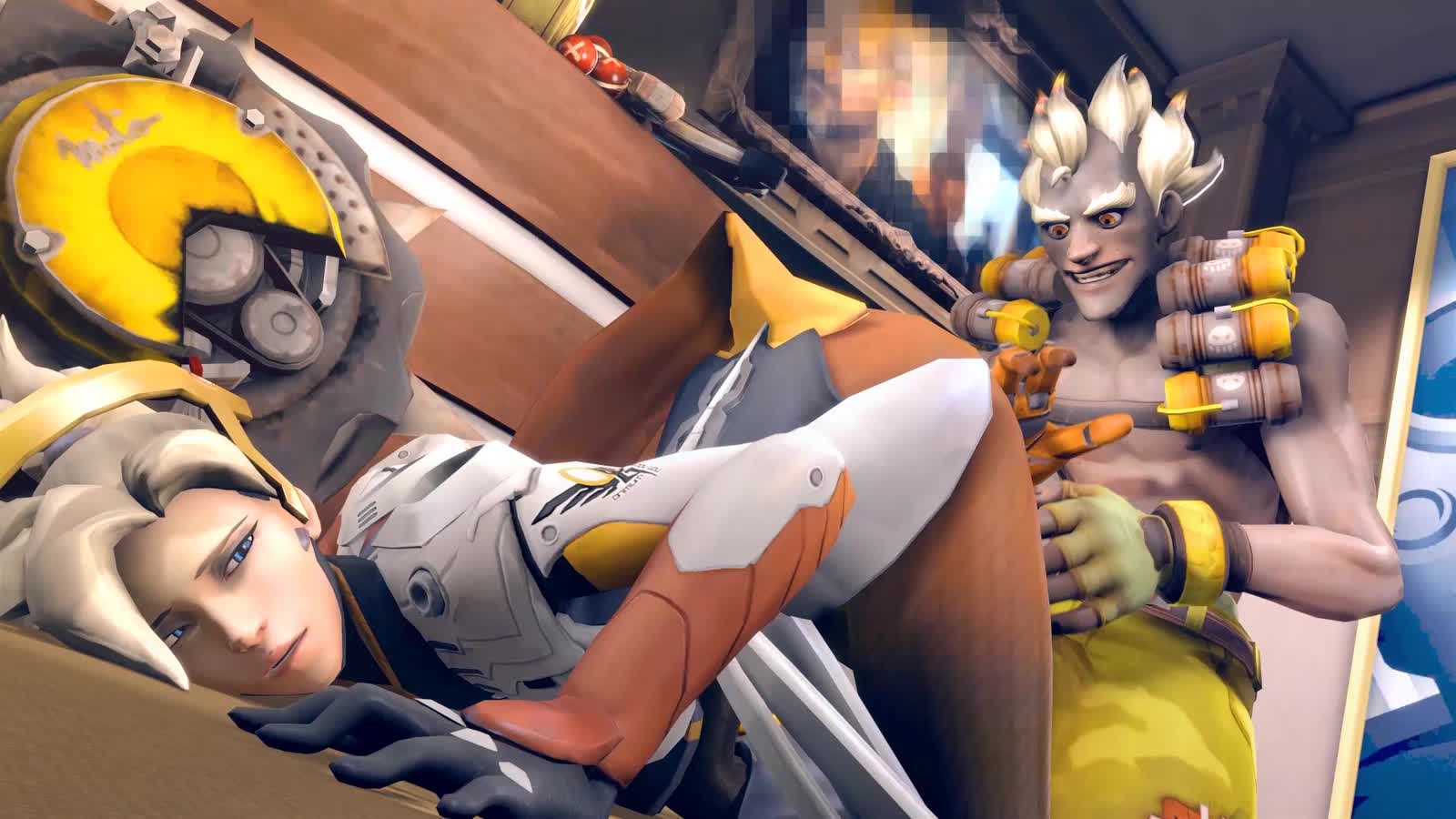 3D Animated Junkrat Mercy Overwatch SFMoneyshot Sound Source_Filmmaker // 1600x900 // 11.1MB // webm