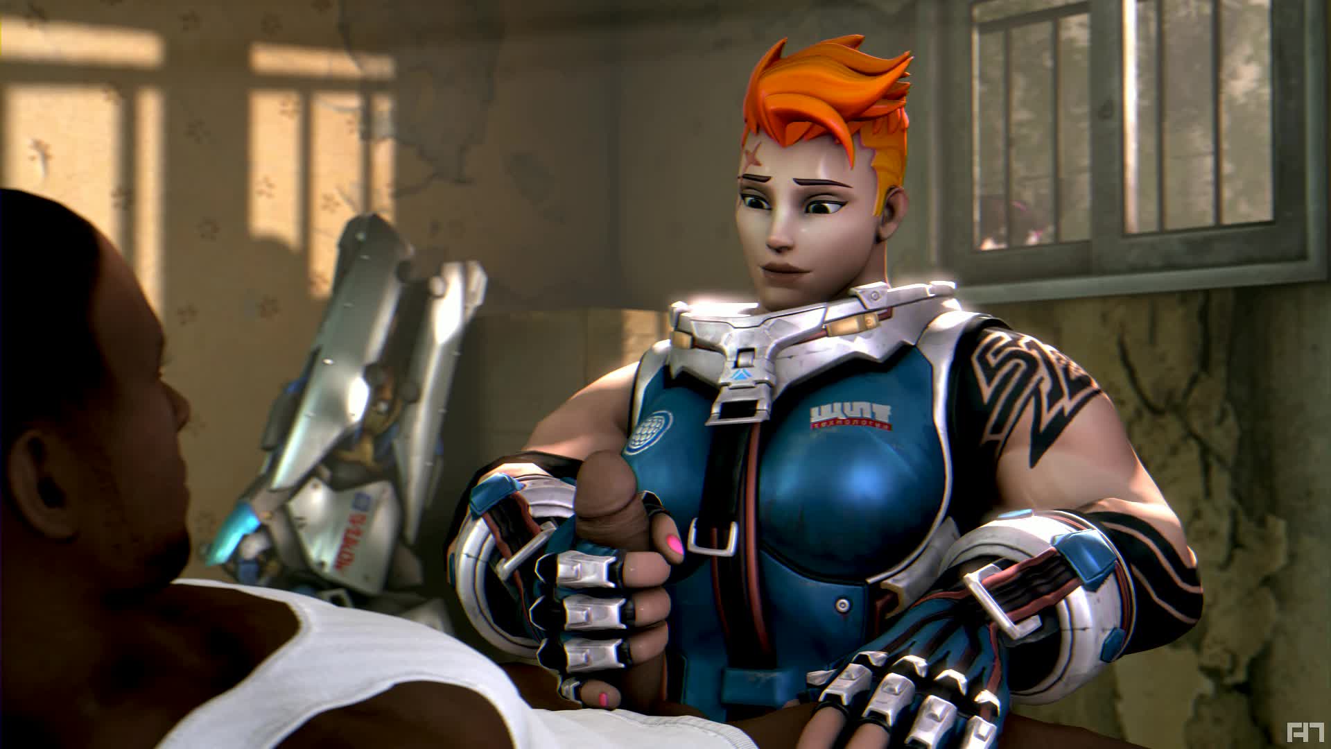 3D Animated Overwatch Source_Filmmaker Zarya azubinode // 1920x1080 // 3.5MB // webm