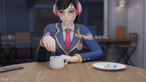 3D APHY3D Animated Blender D.Va Overwatch Sound // 1280x720, 36.8s // 2.9MB // mp4