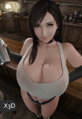 3D Animated Final_Fantasy_(series) Final_Fantasy_VII_Remake Sound Tifa_Lockhart X3D // 720x1040, 16.7s // 2.0MB // mp4