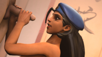 Ana_Amari Overwatch Pharah Source_Filmmaker macmillan11 // 2560x1440 // 2.4MB // png