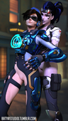 3D Blender Overwatch Tracer Widowmaker batyastudio // 1080x1920 // 1.0MB // jpg