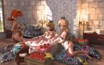 3D DarklordIIID Princess_Daisy Princess_Peach Princess_Rosalina Super_Mario_Bros // 2560x1600 // 5.5MB // png