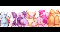 Applejack Fluttershy My_Little_Pony_Friendship_Is_Magic Pinkie_Pie Rainbow_Dash Rarity THEODDYS Twilight_Sparkle // 3272x1770 // 410.7KB // jpg