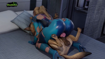 3D Animated Dog(s) Metroid Samus_Aran Sarah_Bryant Vicesfm // 1280x720, 50.2s // 11.6MB // mp4