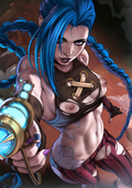 Jinx League_of_Legends dandonfuga // 3508x4961 // 1.3MB // jpg