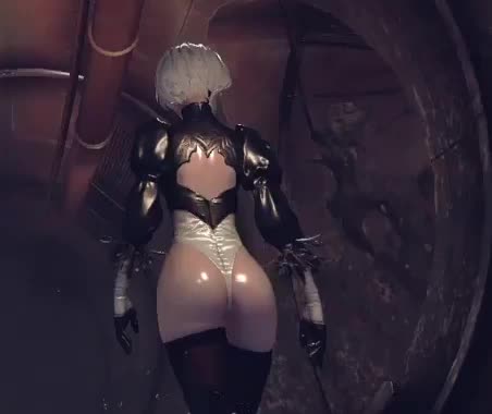 3D Android_2B Animated Nier_Automata // 452x380 // 2.7MB // webm