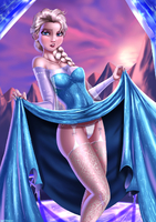 Disney_(series) Elsa_the_Snow_Queen Frozen_(film) Shadman // 1000x1414 // 571.6KB // jpg